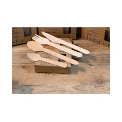 Boite de 50 fourchettes en bois - BASIC