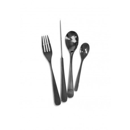 PANAMA NOIR Titanium Couteau Dessert Monobloc sur la tranche