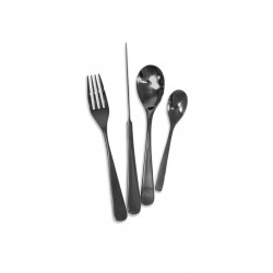 PANAMA NOIR 5mm Titanium MENAGERE 24 PCS COUTEAU STEAK