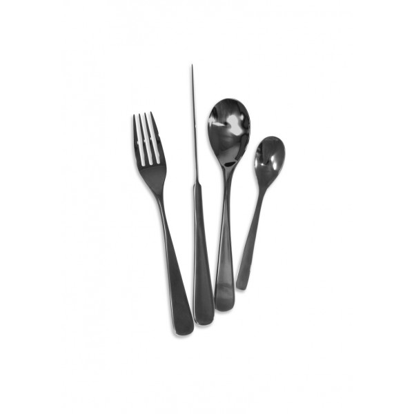 PANAMA NOIR 5mm Couteau Table sur la tranche