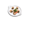plat rond à escargots porcelaine