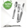 KIT COUVERT INOX SNACKING 3 en 1