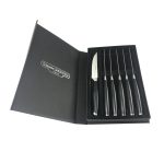 écrin noir 6 couteaux steak