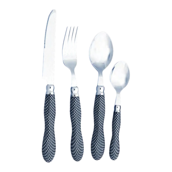 MENAGERE 48 PCS RETRO NOIR et Blanc