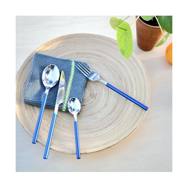 OSAKA 8mm BLEU MENAGERE 24 PCS COUTEAU TABLE